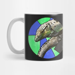 Monitor Lizard- Circle edit Mug